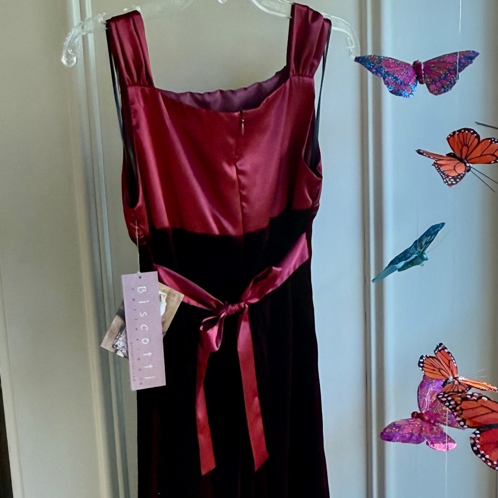 NWT Biscotti Girls Gorgeous Burgundy Velvet Holiday Party Dress - Picture 8 of 10